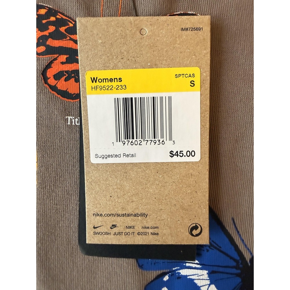 Nike ACG Shirt Womens Small Brown Dri-FIT Loose Fit Butterfly Tee HF9522-233 - Picture 13 of 16